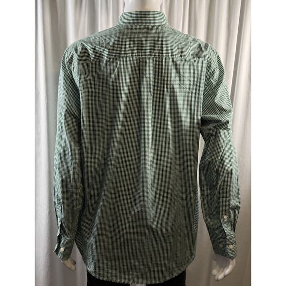 US POLO ASSN Long Sleeves Button Down Shirt, Green/White/ Black, Sz: XL, 77-07 - Picture 3 of 13